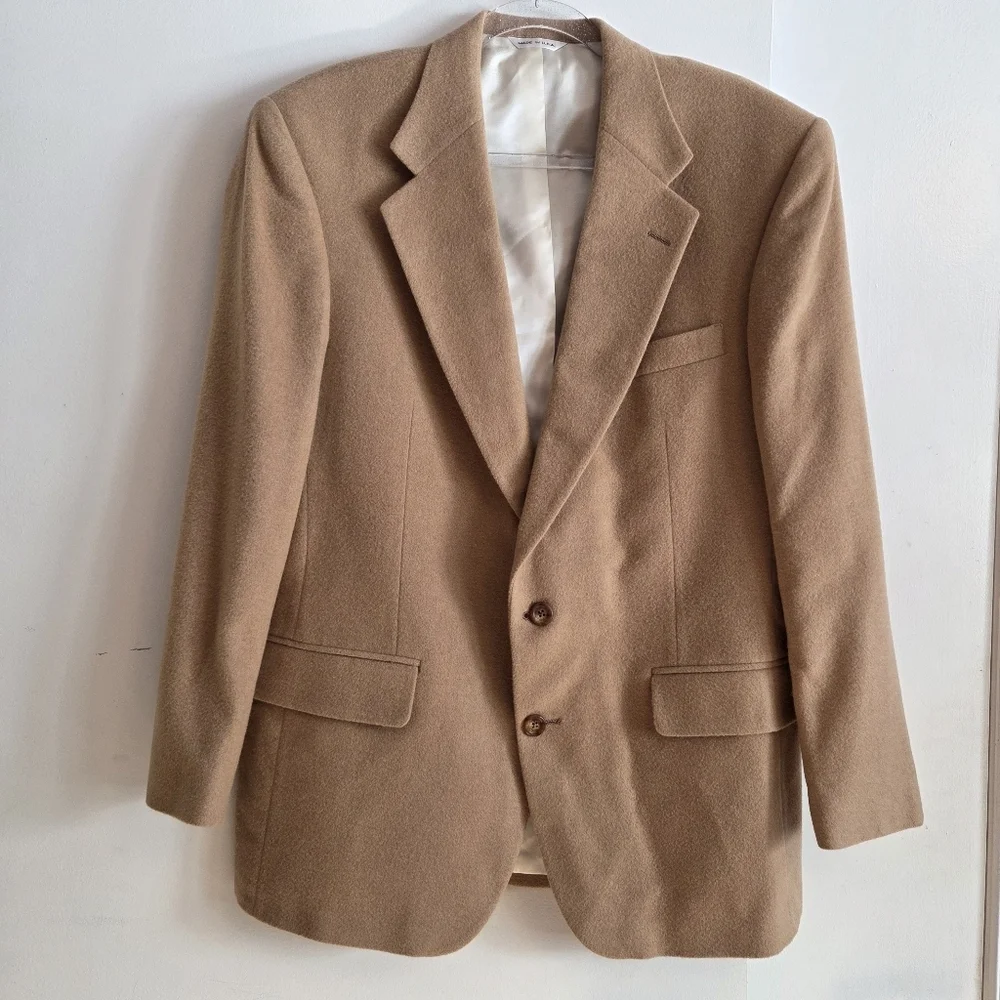 RALPH LAUREN POLO UNIVERSITY CLUB Camel Hair Sport Jacket Large 42R